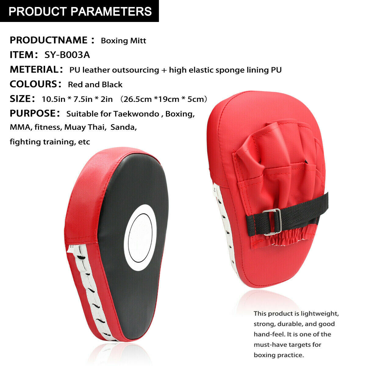 Punching Mitts Kickboxing Training Punch MMA Boxing Mitts Hand Target Focus Pad