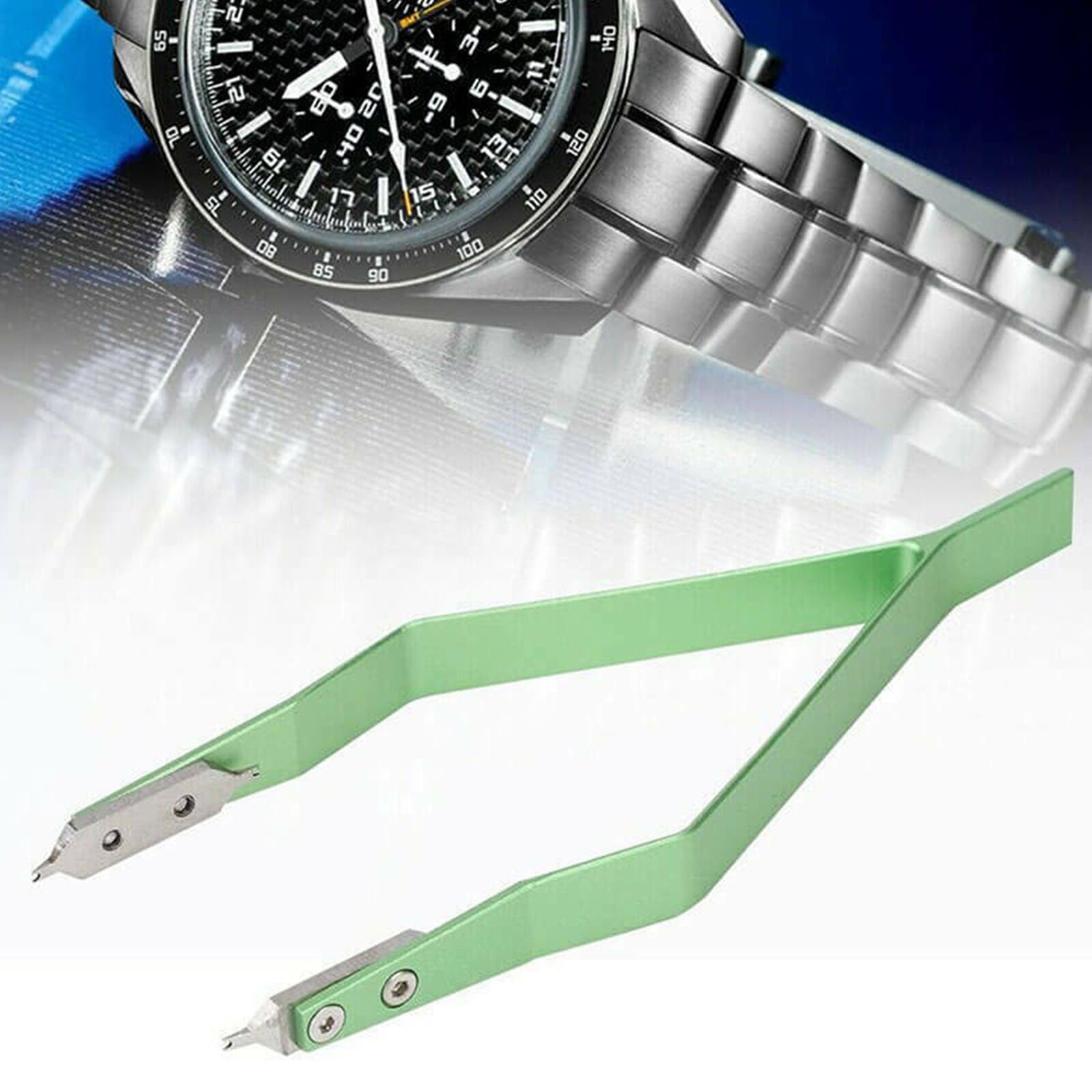 1X(V-Shaped Watch Spring Bar Remover Tweezers Watch Repair Tool Y1O6)