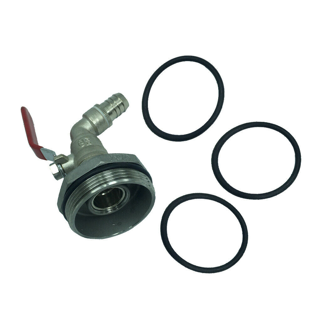 45Â° Ton Barrel Valve Adapter Spigot Oil PVC Valve for 200/210L Barrel DN50