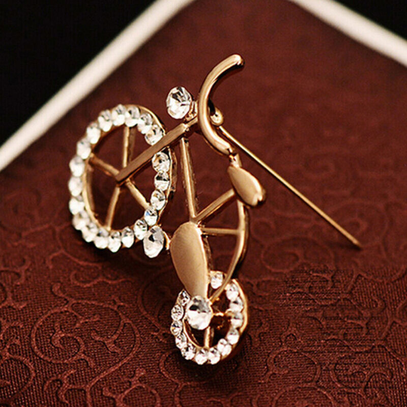 Women's Brooch Pin Fashion Bike Buckle Bicycle Pectoral Flower Brooches Pi.l8