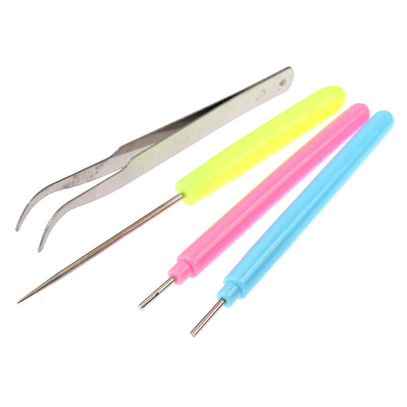 16Pcs Paper DIY Set Quilling Paper Tool Tweezer Needle Pins Slotted Pen ToolBDA