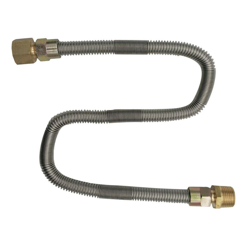 Propane Natural Gas Line 2ft Stainless Steel Hose LP LPG Grill Parts