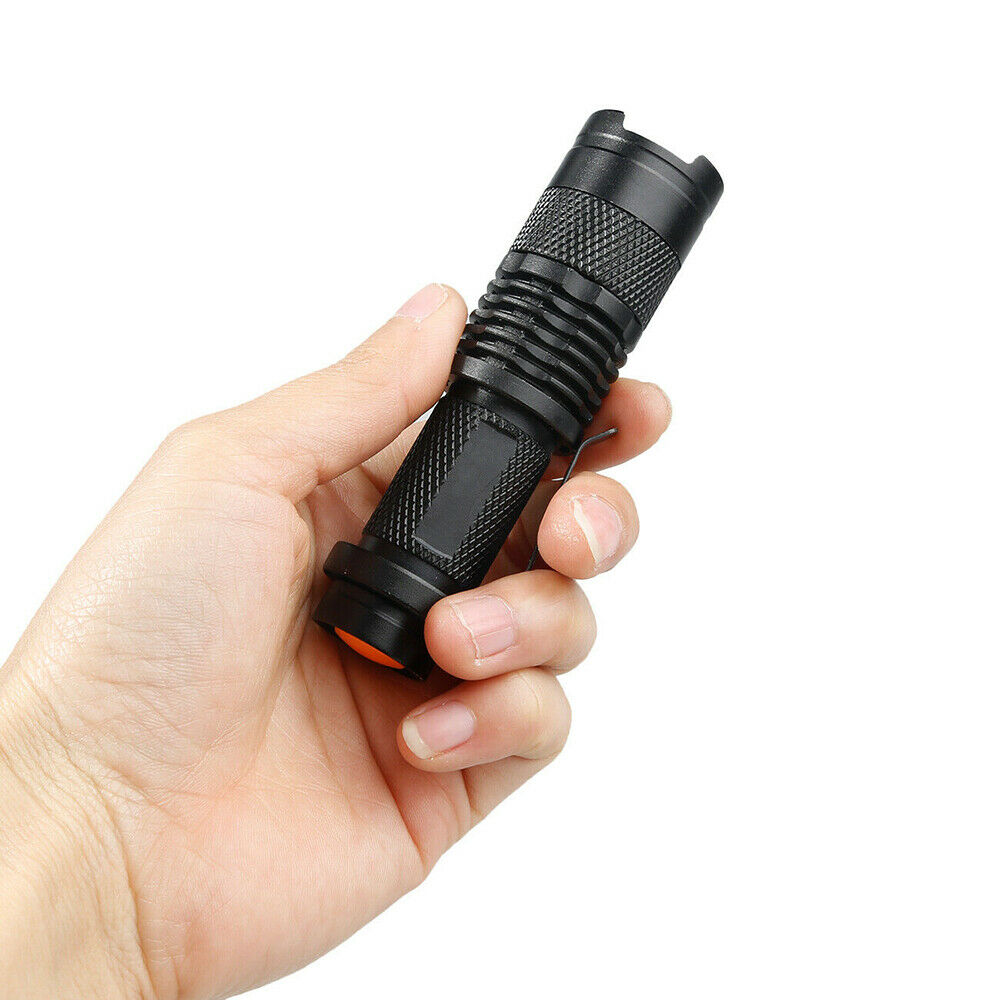 Bright 8000LM Q5 LED Flashlight Mini Zoomable Torch Potable Light For Hiking
