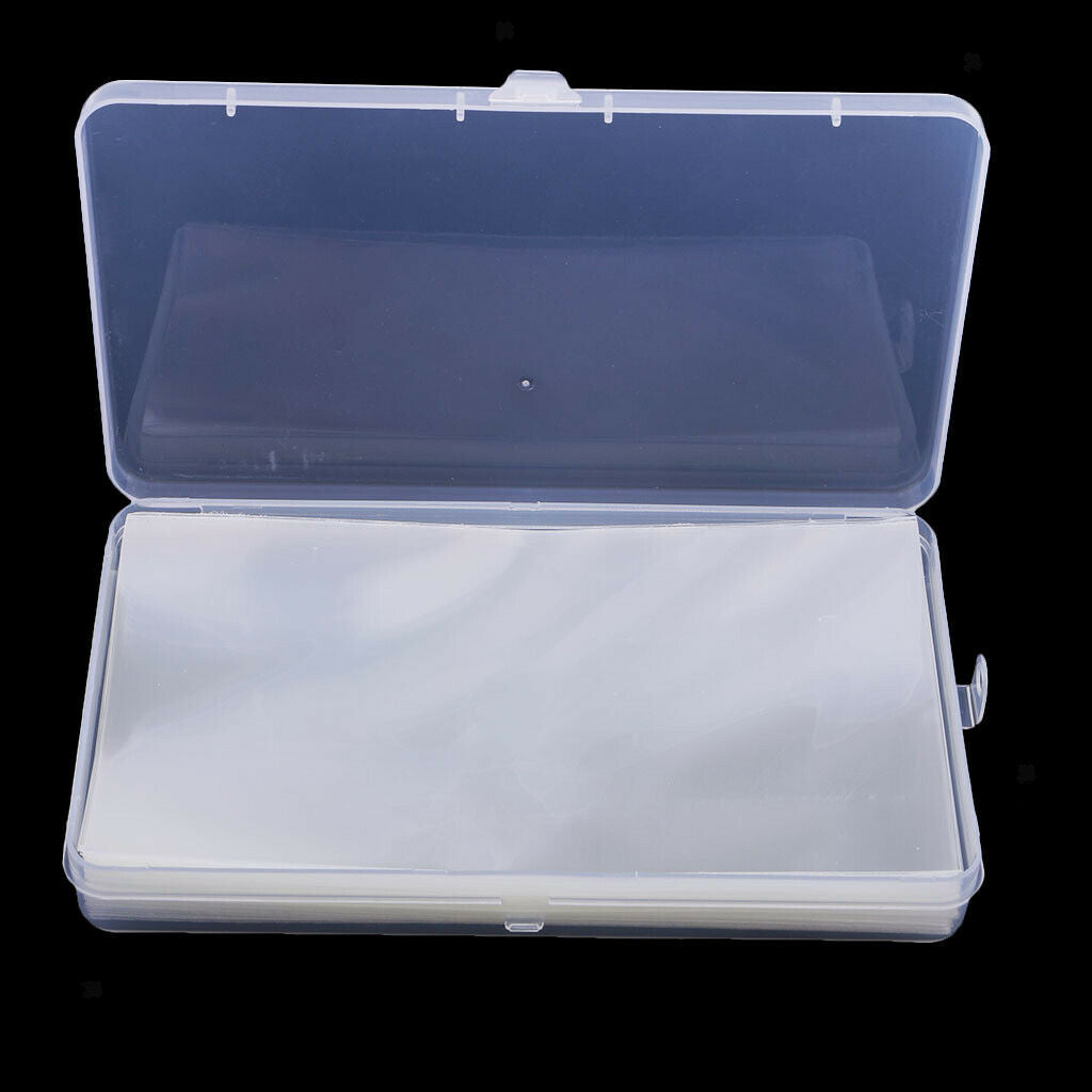 50Pcs Paper Money Currency Banknote Case Holder Storage Collection with Box
