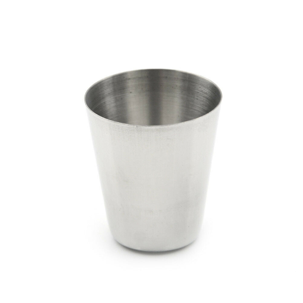 4pcs Camping / Travel Stainless Steel Shot Glass Set Fad US