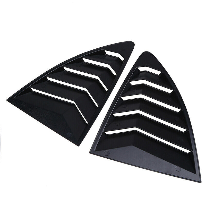 For Subaru BRZ 2012-2020 2Pcs Matte Black Side Vent Rear Window Quarter Louver