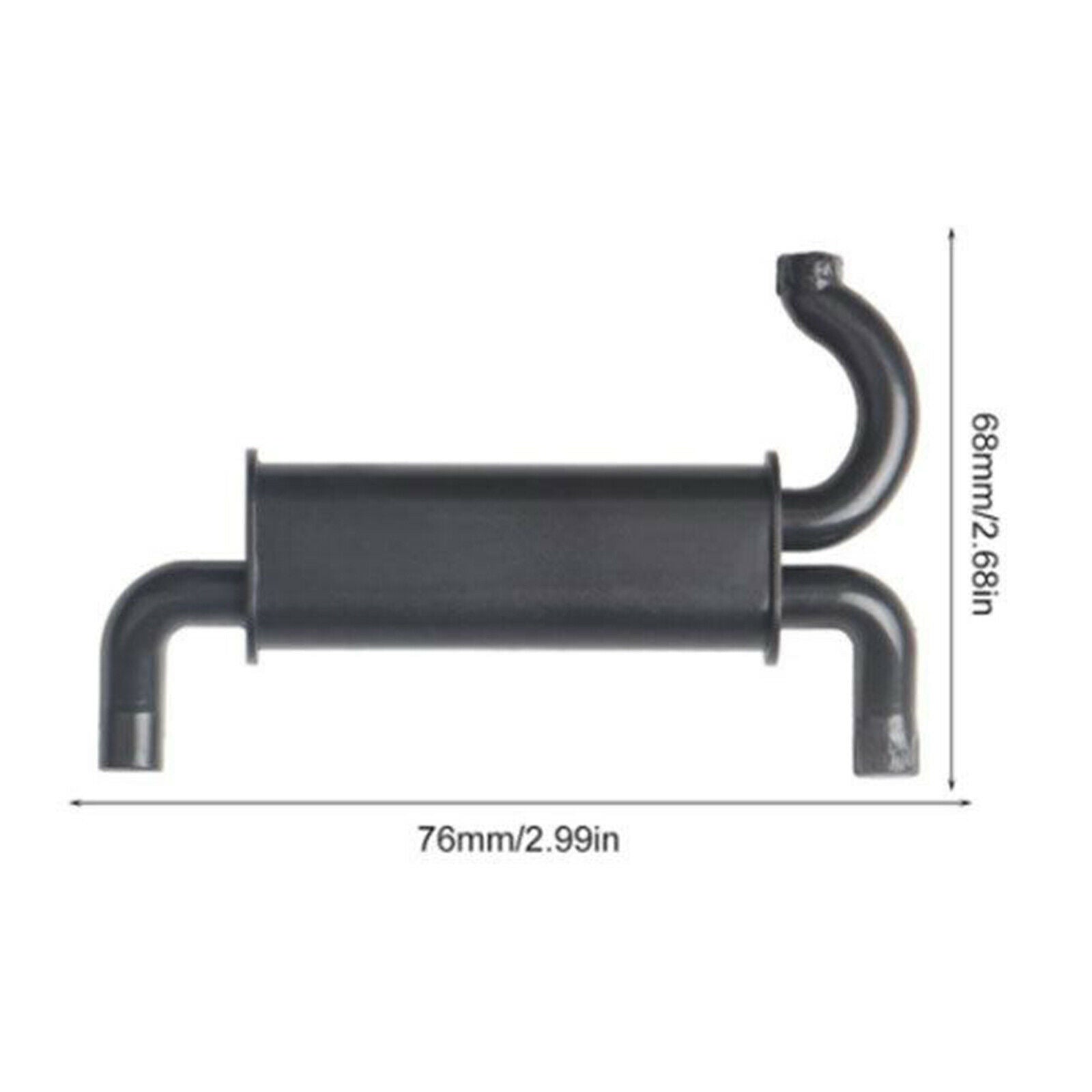 Metal Exhaust Pipe Kit Fit For Axial SCX10 90046 -4 1/10 RC Crawler Car