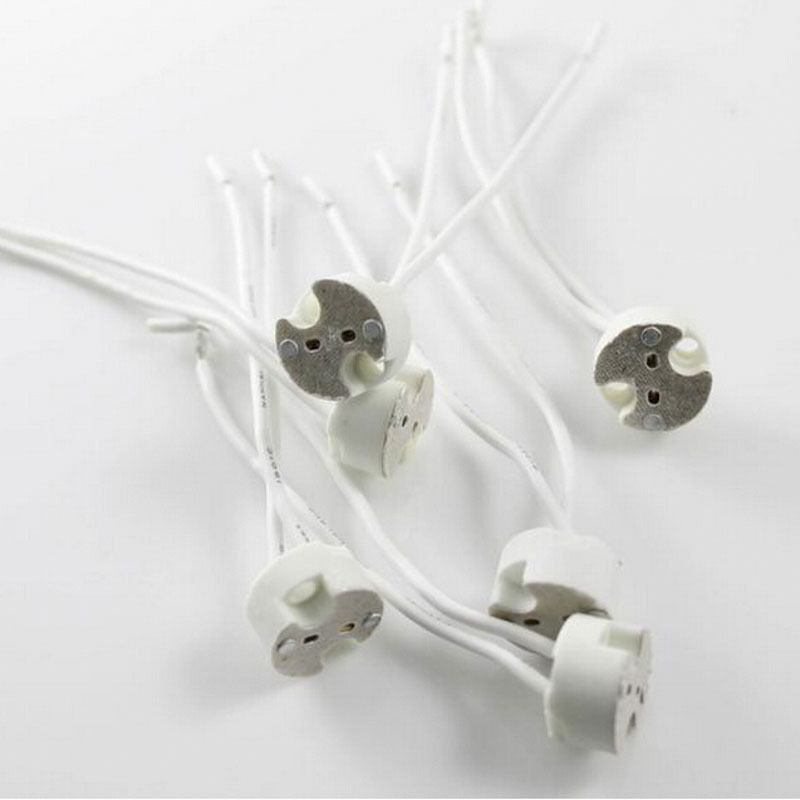 10x MR11 MR16 GU5.3 G4 Wire Connector LED Bulbs Holder Base Socket  uuJC.l8
