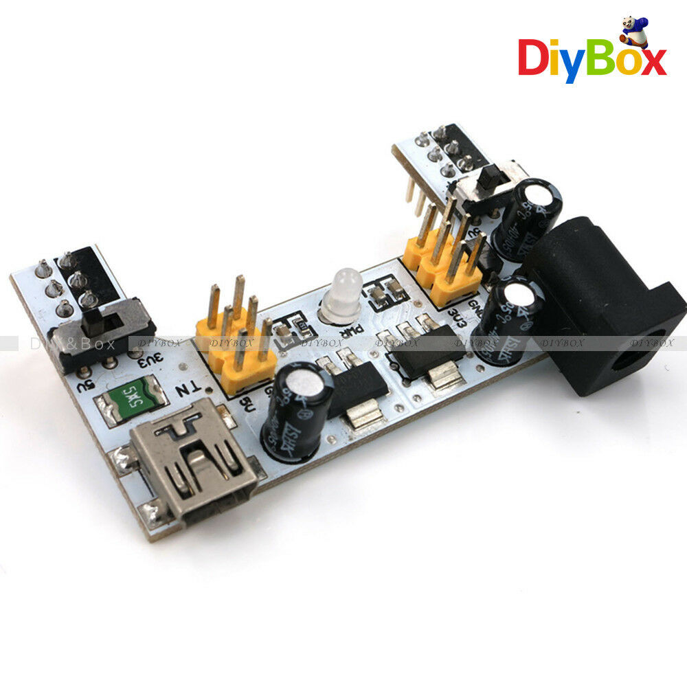 MB102 Mini USB Breadboard Power Supply Module DC 7-12V for Arduino Bread Board