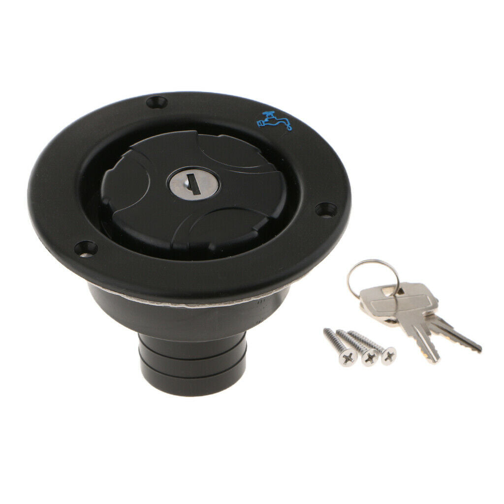 Locking Fuel Tanks Cover Gas Lid Filler Cap with Keys Door Universal New