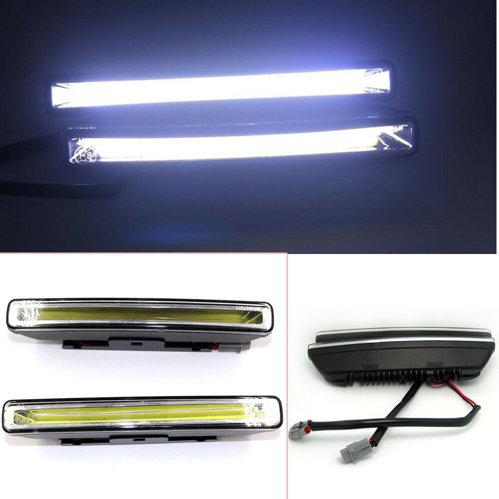 2Pcs Super Bright Car 20W COB 6000K Xenon White LED Light DRL Driving Fog Lamps