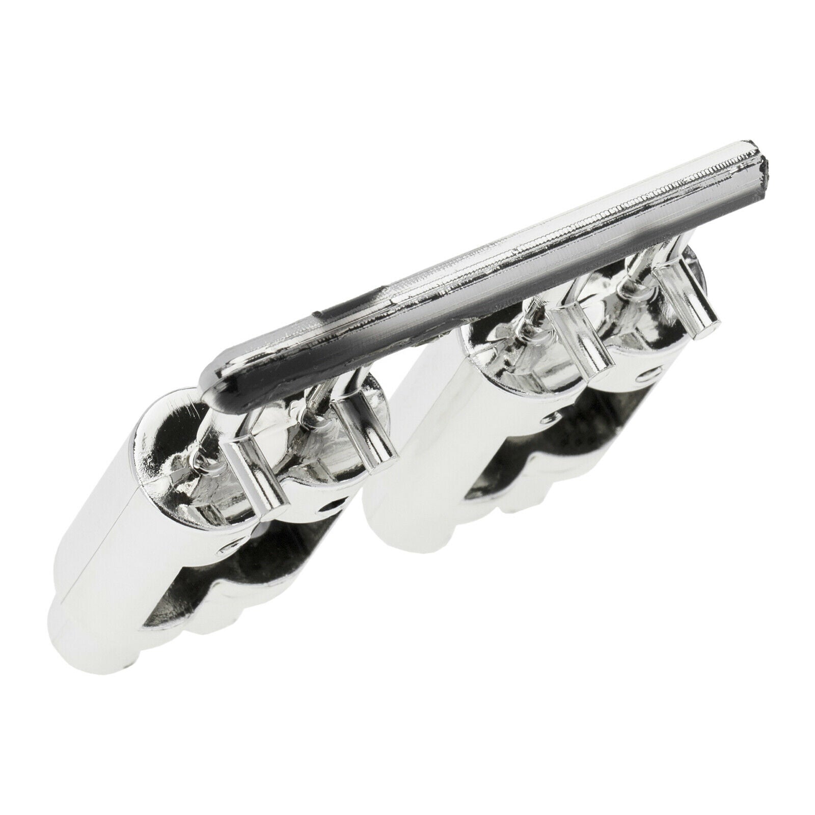 Plastic Dual-Outlet Exhaust Pipe Set for 1/10 RC Car Decoration Accessories