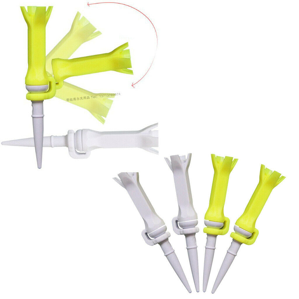 4pcs Golf Guide Claw Tee Rotatable Training Aids Tee Club Accessories