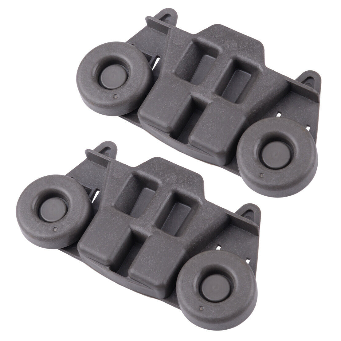 2pcs Lower Dishwasher Wheels fit for KitchenAid Maytag W10195416V Plastic as