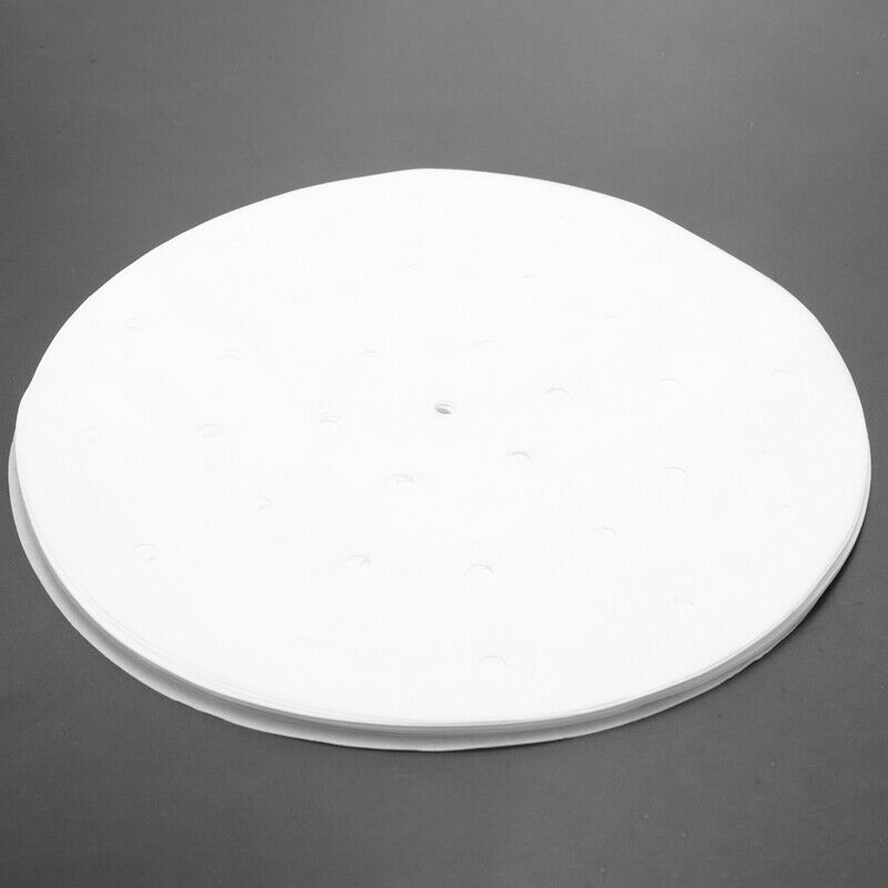 100pcs Air Fryer Liners, 9inch Bamboo Steamer Liners, Premium Perforated ParchL6