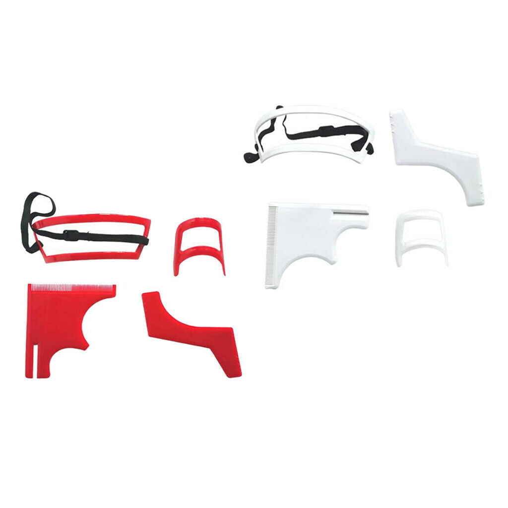 2 Set Neckline  Beard Shaping Template Stencil Beard Trimming Shaving