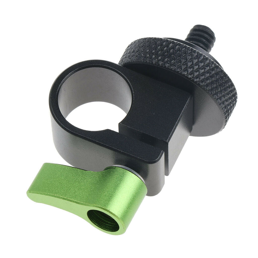 Single Rod Clamp 15mm 1/4" Screw for DSLR Camera Shoulder Support System