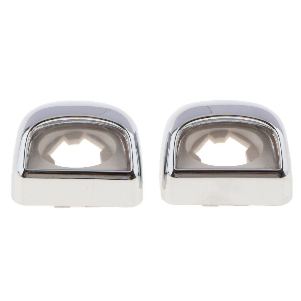 Pair Of Rear Bumpers License Plate Lights Lens Cover Accessories For Cars