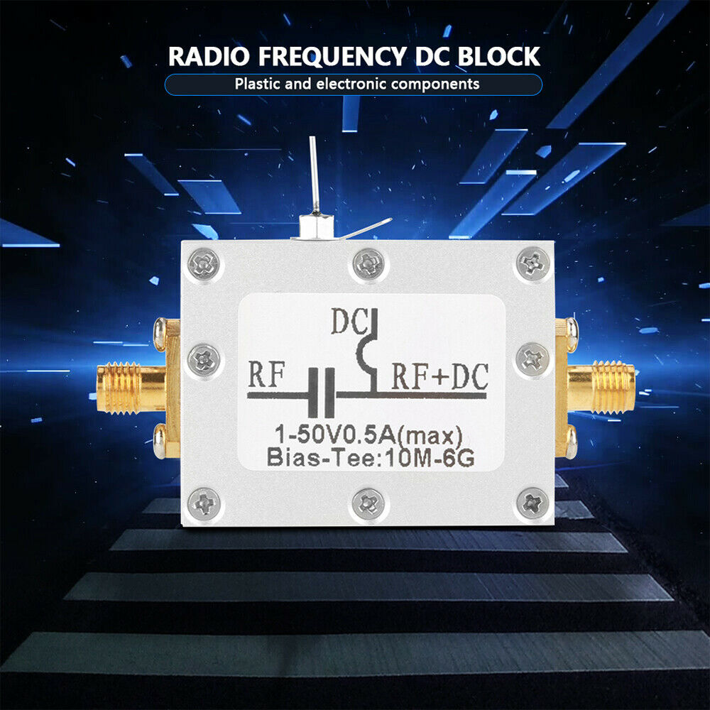 10MHz-6GHz Bias Tee Broadband Radio Frequency Microwave-Coaxial Bias T-piece LIN