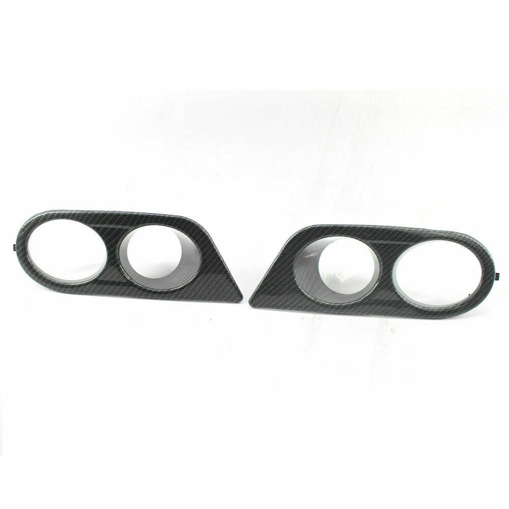 Pair Carbon Fiber Style Left&Right Fog Light Cover For BMW E46 M3 2001-2006