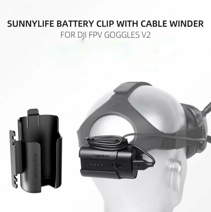 Battery Case Shell Back Buckle Clip Winder Holder For DJI FPV Combo Goggles V2