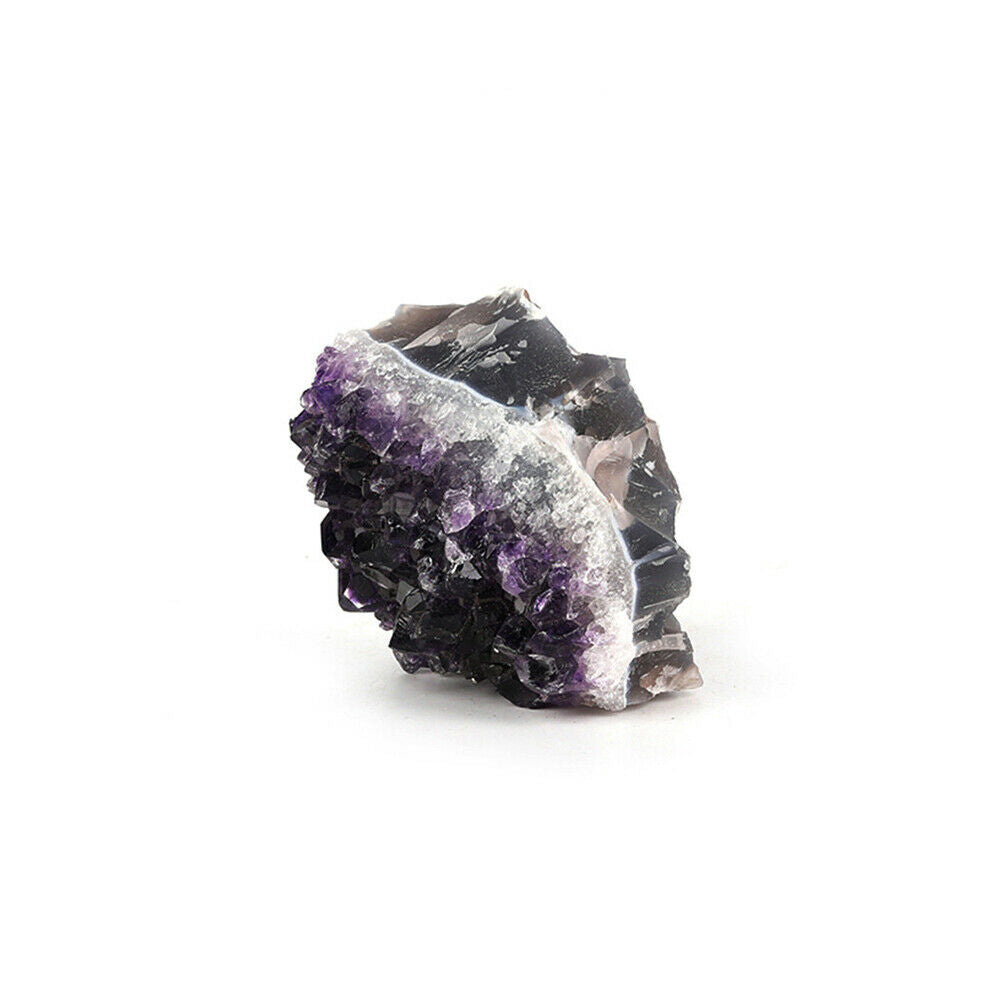 1x Natural Raw Amethyst Quartz Geode Druzy Crystal Cluster Healing Specimen