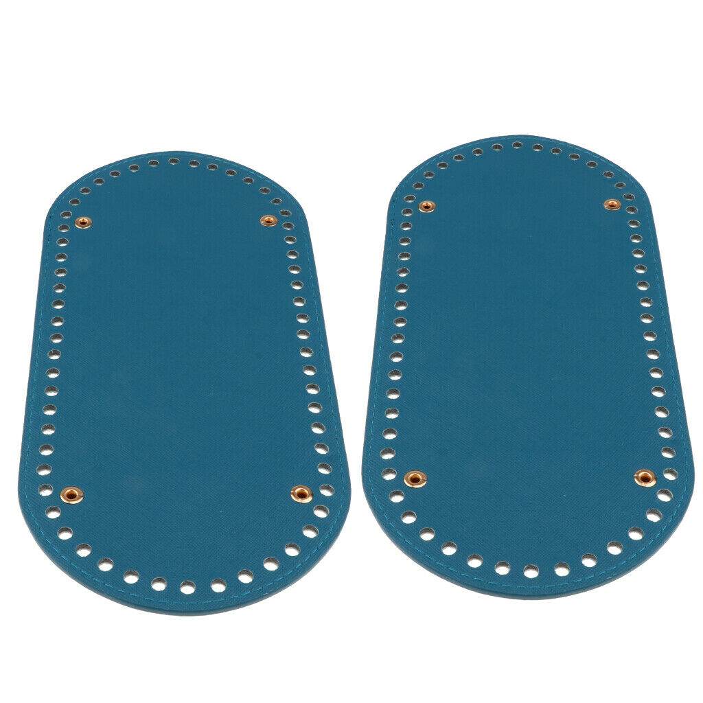 2 Pack Hand DIY Crochet Bags Bottom Insert Pad Shaper Nail Cushion with 60 Holes