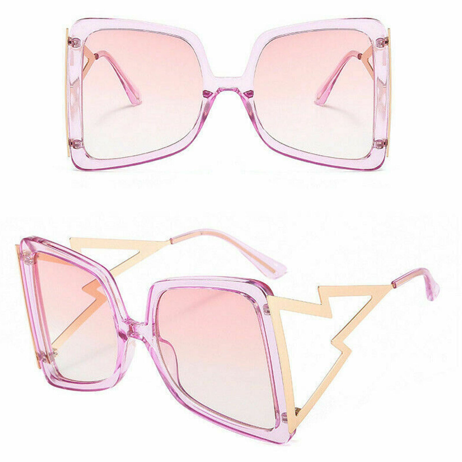 Women Oversized Square Sunglasses 2020 Fashion Outdoor Shades Gradient Eyewear