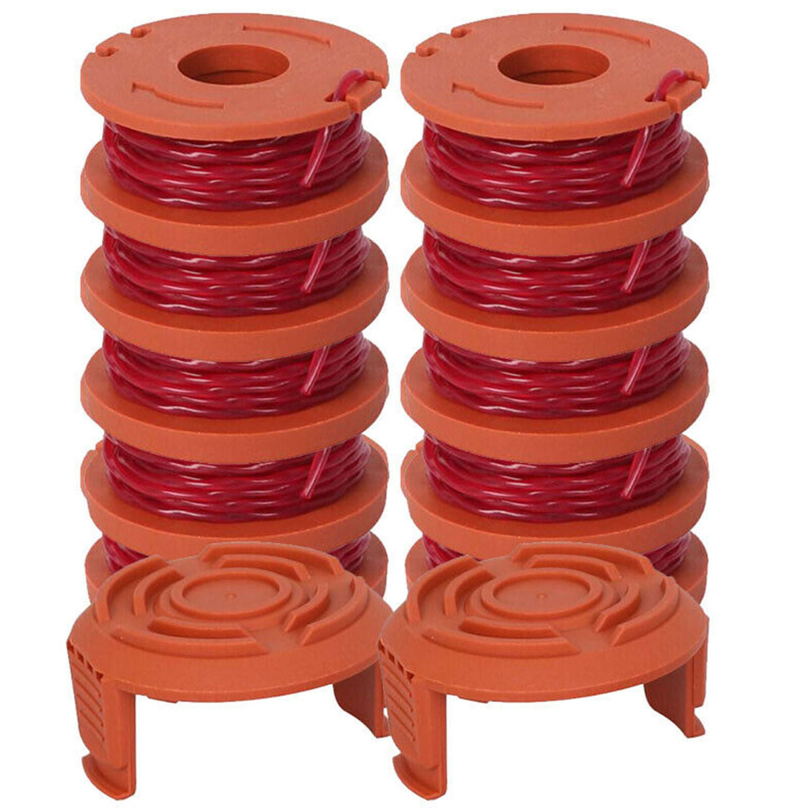12 Pack Replacement Spool String Trimmer Line For WORX 10 Pack Spool And 2 Cap