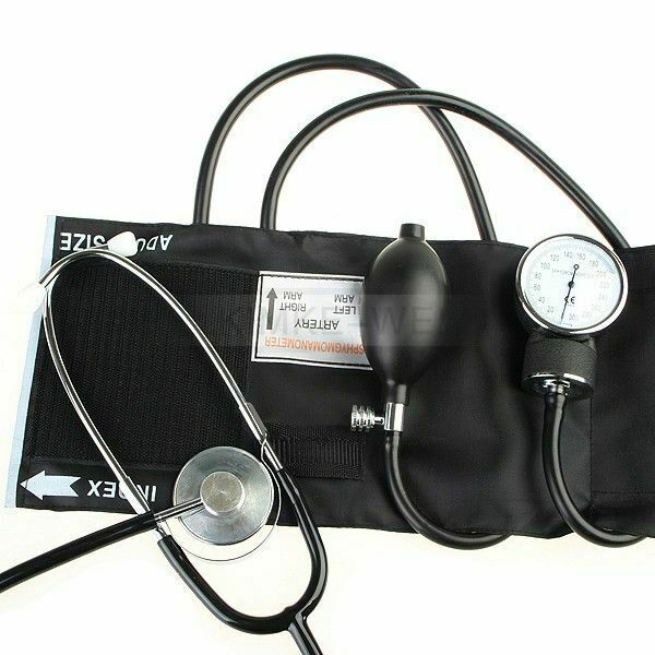 Blood Pressure Cuff Stethoscope Sphygmomanometer Kit
