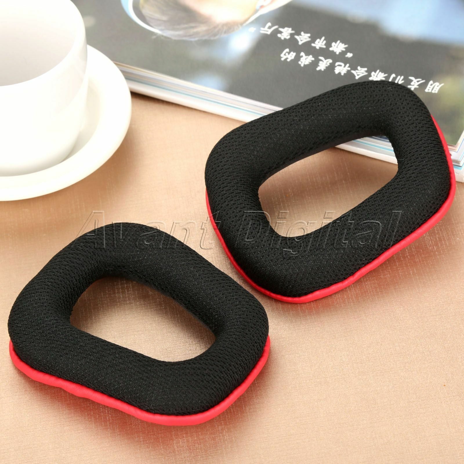Black Headset Earpads Foam Cover Logitech G35 G930 G430 F450 headphones 1 Pair