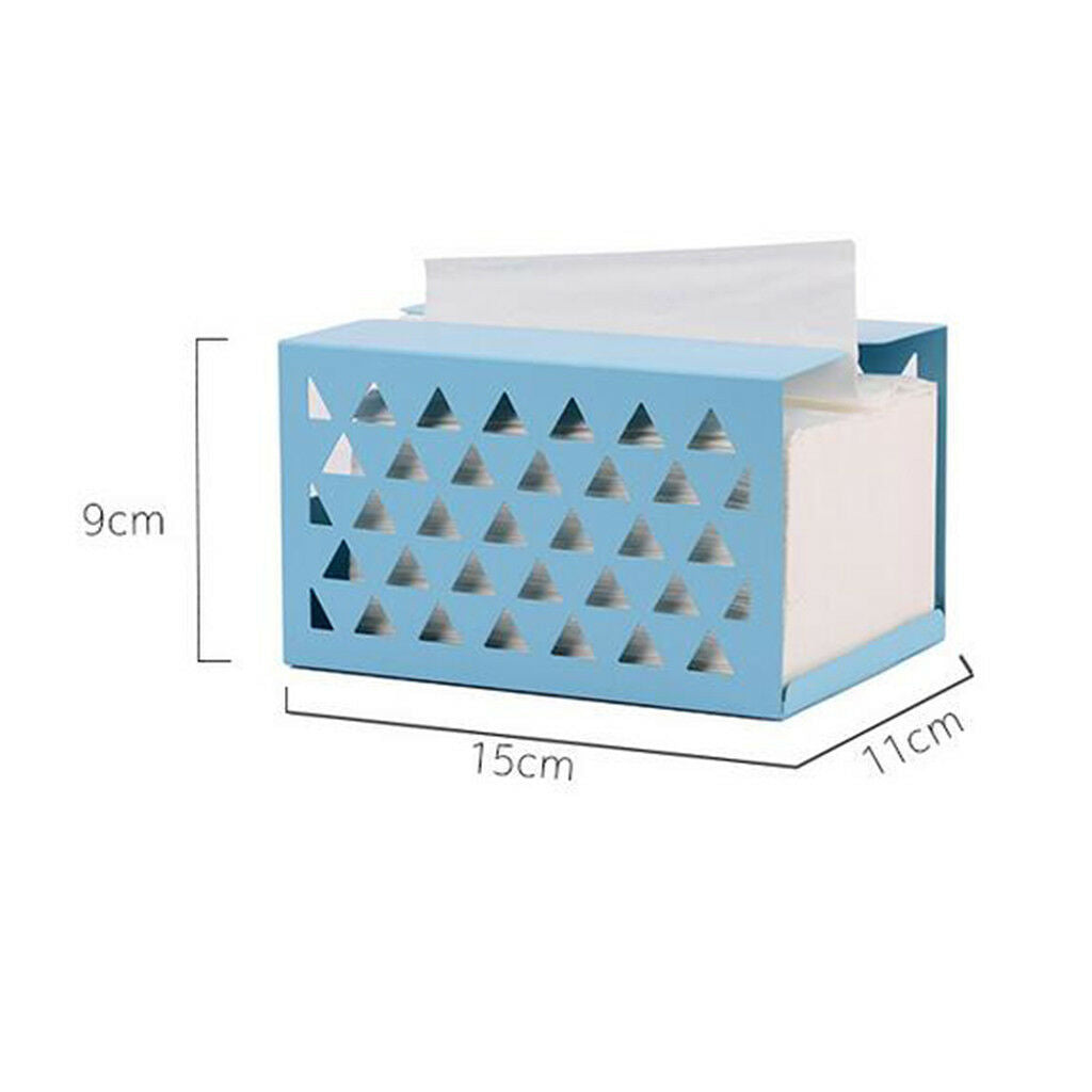 Countertop Paper Towel Dispenser Tissue Holder For Kitchen Bathroom Blue S