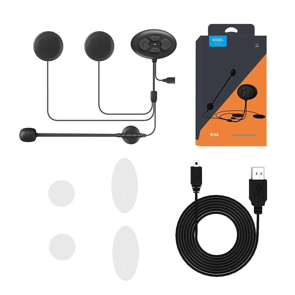 Motorcycle Helmet Headset Wireless Headphone Bluetooth v5.0 with Microphone