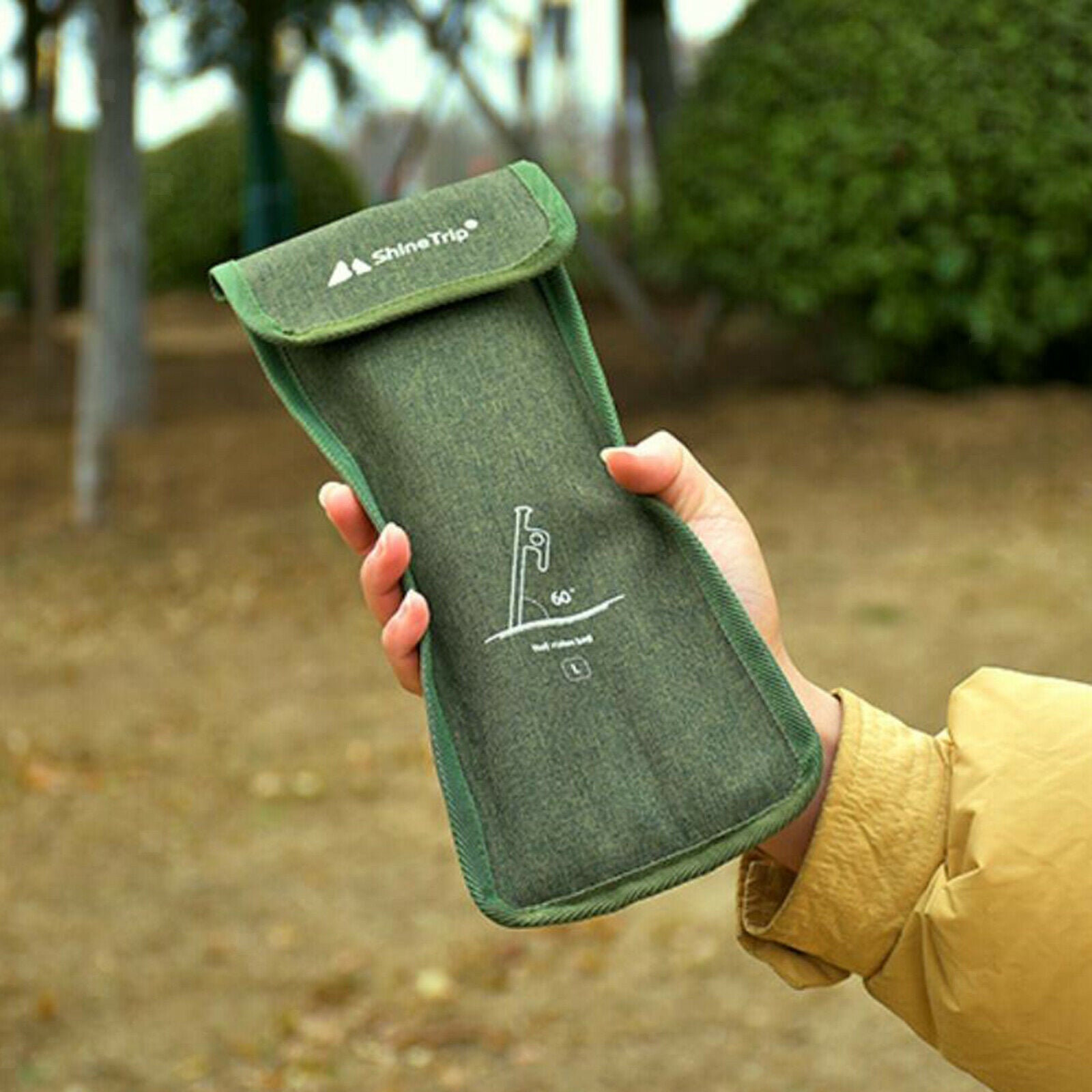 Outdoor Camping Tent Pegs Storage Bag Holder Case Tent Nail Stakes Pouch