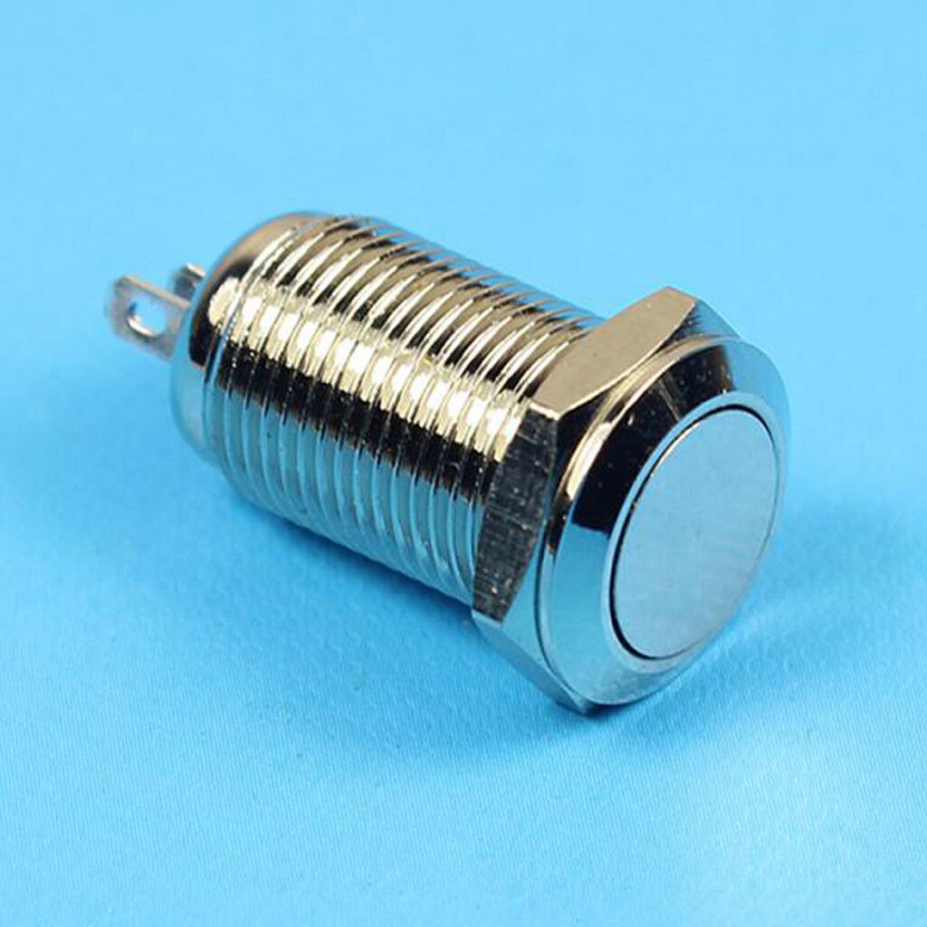 10mm Latching Push Button Switch 36V SPST 1NO 1NC Self-locking