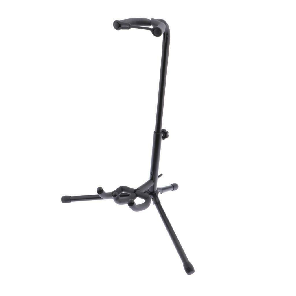 Foldable 3 Legs Instrumental Display Holder Iron Erhu Stand Bracket Black