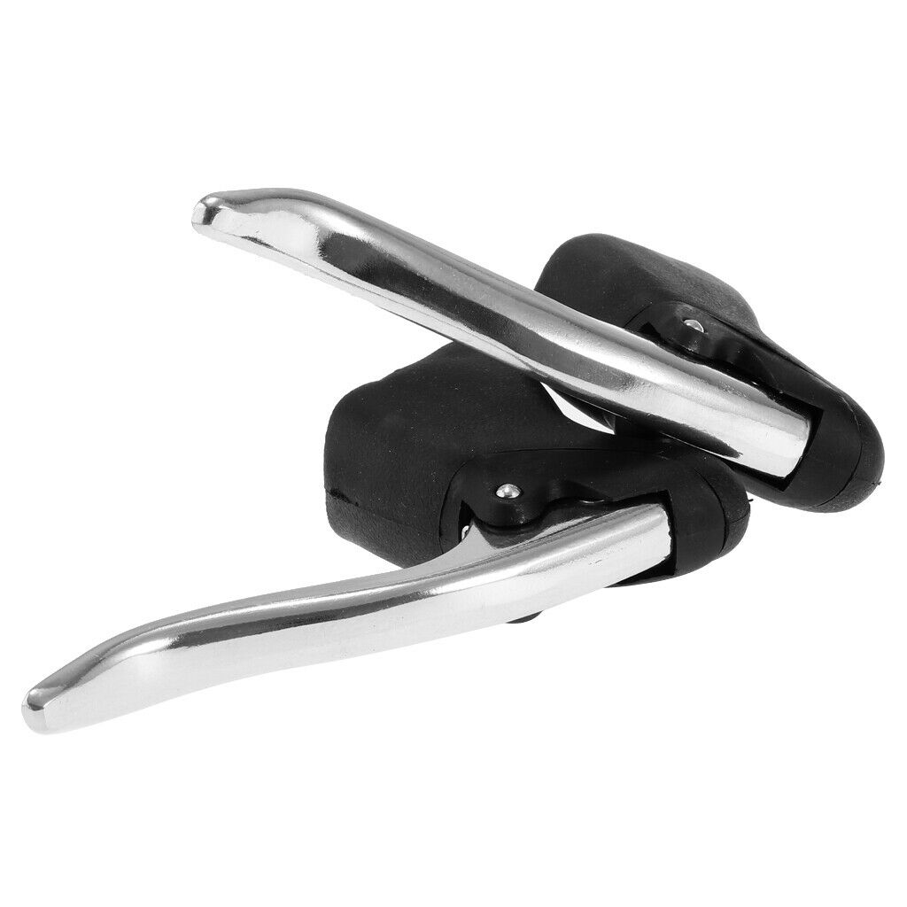 1 Pair Road Bike Drop Bar Brake Lever Bent Brake Handle  Handbrake