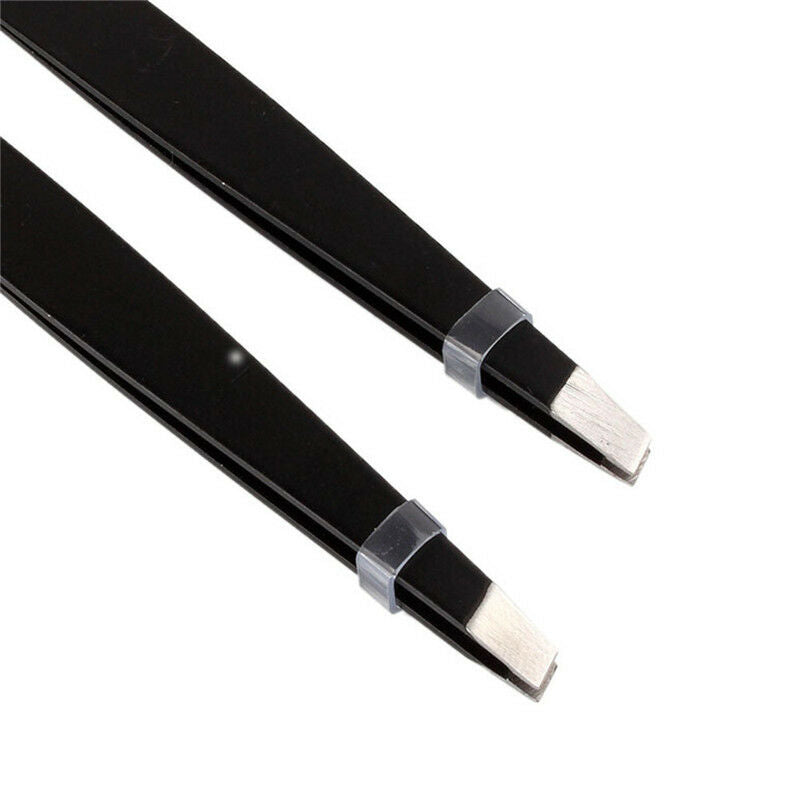 Professional Eyebrow Tweezer Slanted Hair Beauty Woman Beauty Makeup Blac.l8