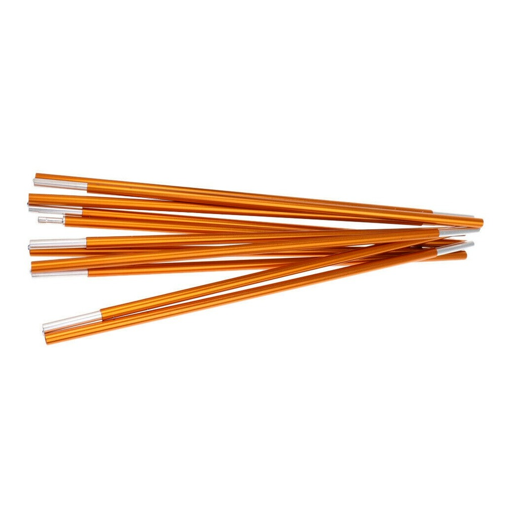 2PC Aluminum Alloy Pole Camping Tent Awning Frame Replacement 355cm 8.5mm,Yellow