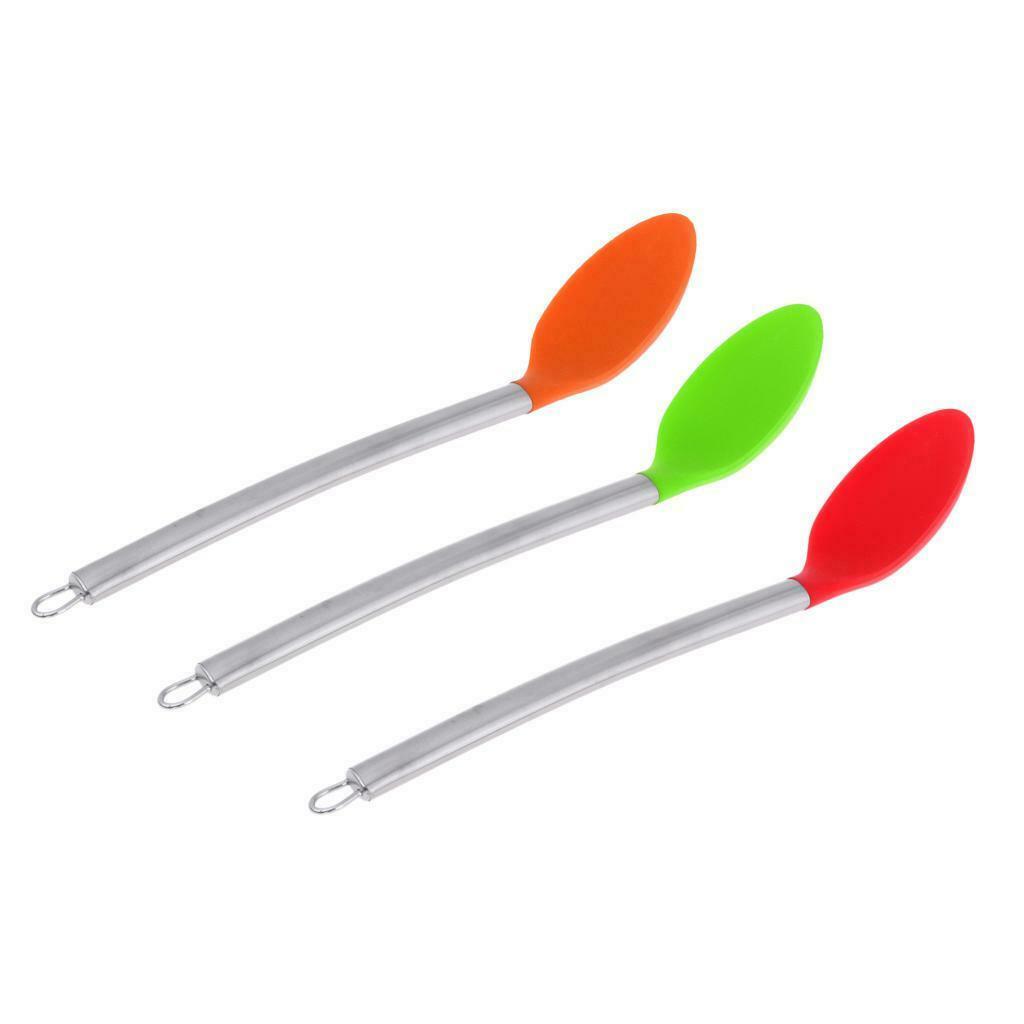 Kitchen Silicone Spoon Heat Resistant Non-stick Silicone Cooking Tool orange
