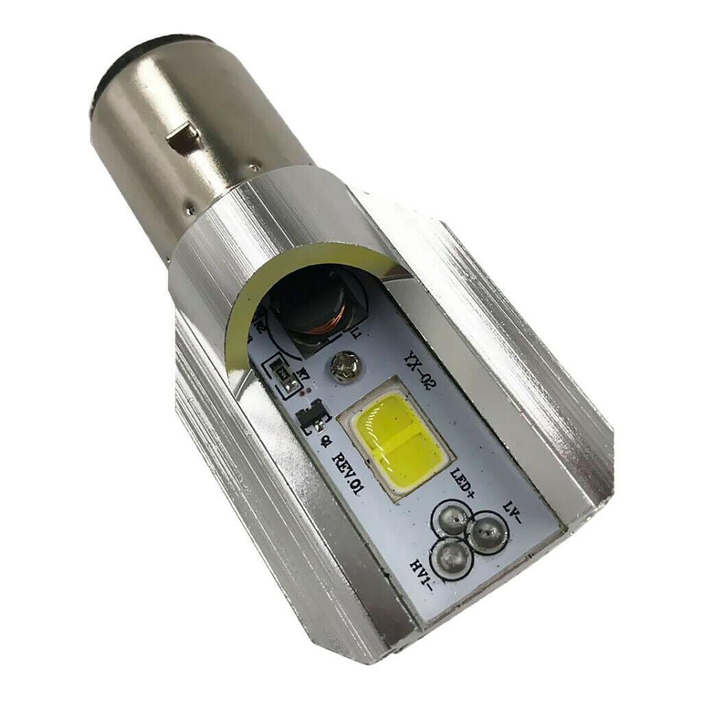 H6 BA20D DC 12V-60V 12W COB LED Motorcycle Hi/Lo Beam Headlight Bulb White