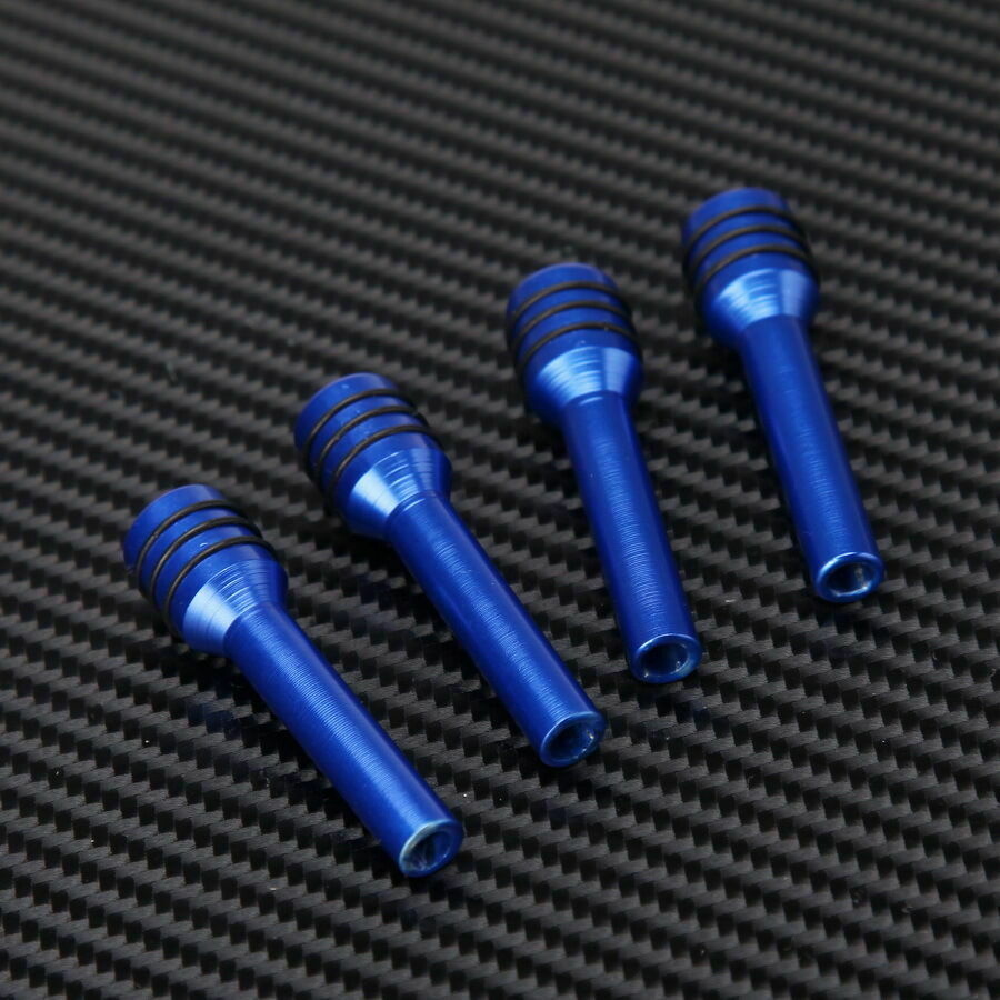 4Pcs Blue Alloy Universal Car Auto Truck Interior Door Lock Knob Pull Pins