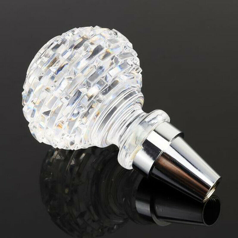 1x Transparent Manual Car Gear Shift Knob LED Light USB Charging Universal Fit