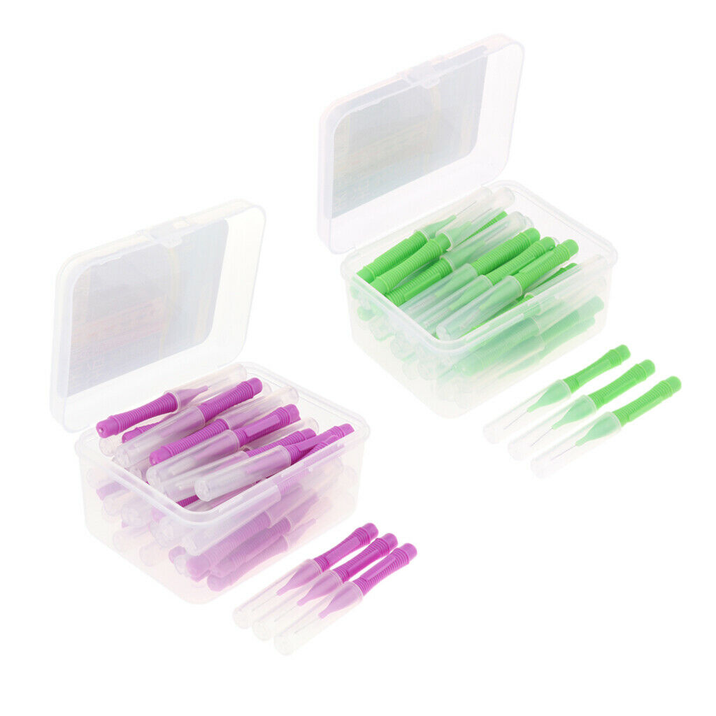 Bulk 80x Interdental Brushes Toothpick Dental Tooth Brush Plaque Removal