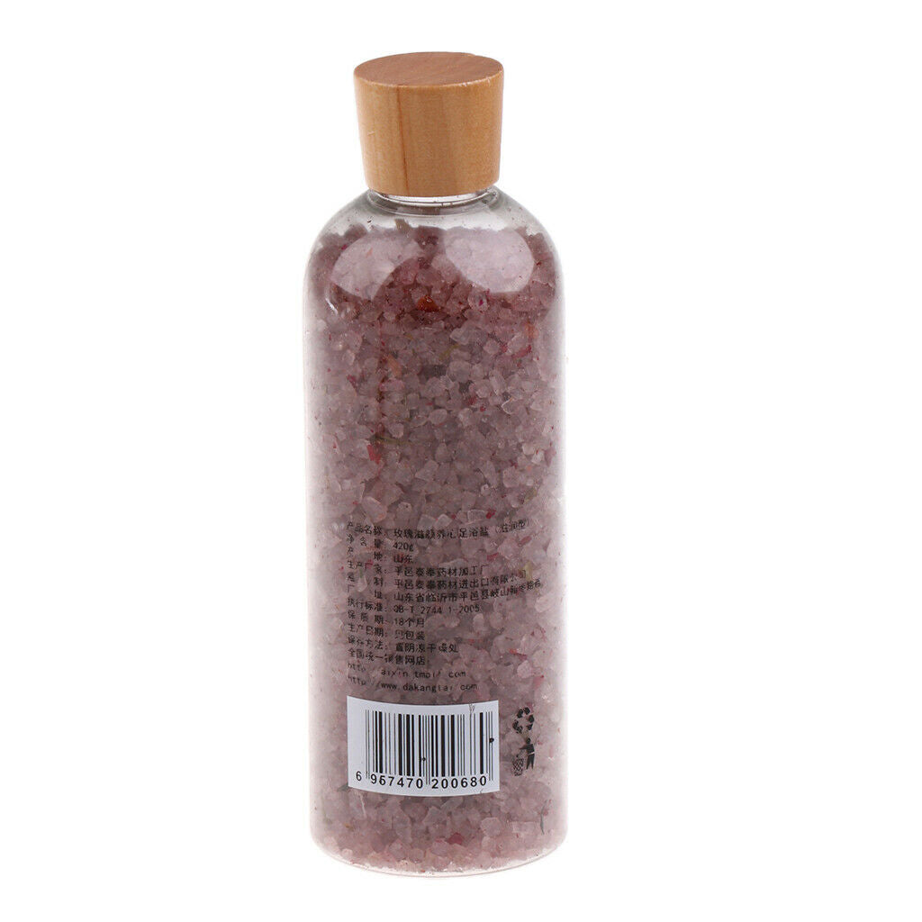 420g Pedicure Foot Soak Callus Hard Dead Skin Remover Bath Salt Rose