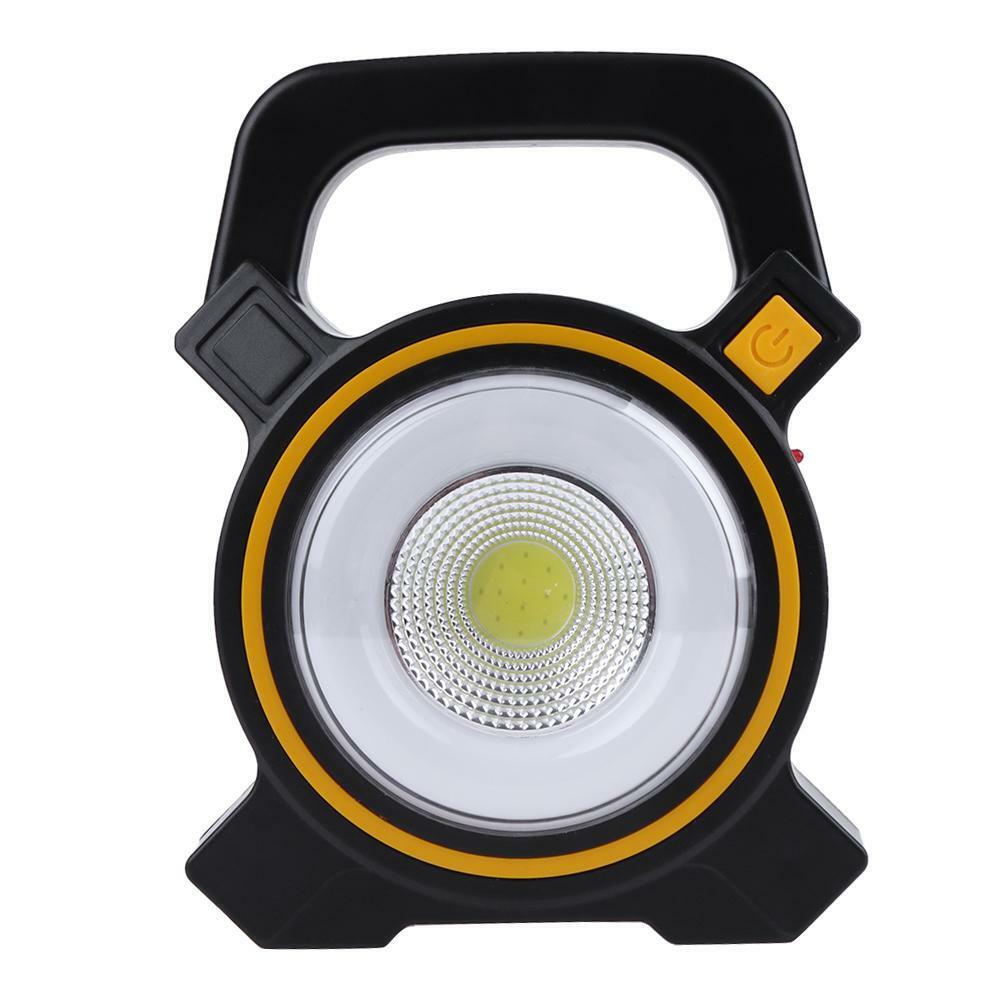 Portable Solar Charge COB LED Work Light Flood Truck Boat Bar Camping Tent Lamp