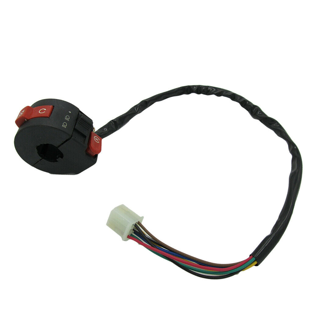 7 Wire Handlebar Kill Switch On Off Button 50 70 90 110 125cc Dirt Pit Bike