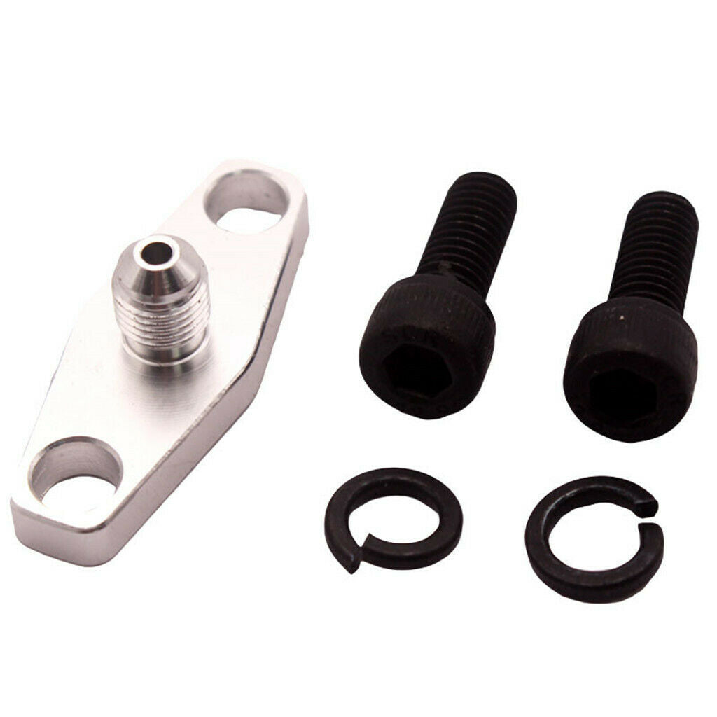 AN3 T3 T4 T04B T04E Turbo Restricted Oil Feed Flange Adaptor Seal Billet