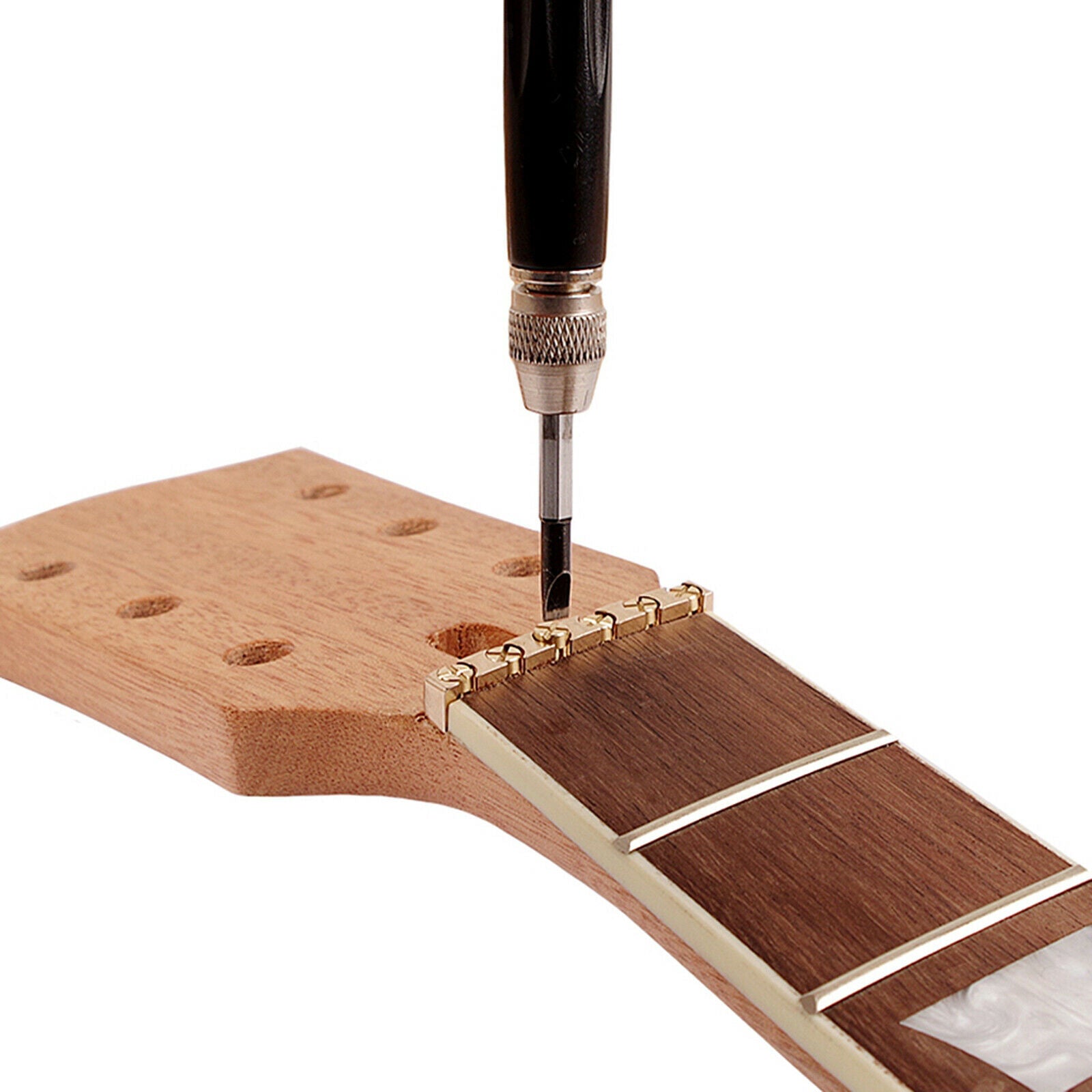 6 String Bass Nut Slotted Height Adjustable Electric Bass Replacement Parts
