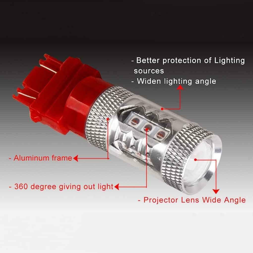 Pure Red Color 3157 80W LED Tail Brake Stop Turn Signal Light 12V-24V DC 2 Piece